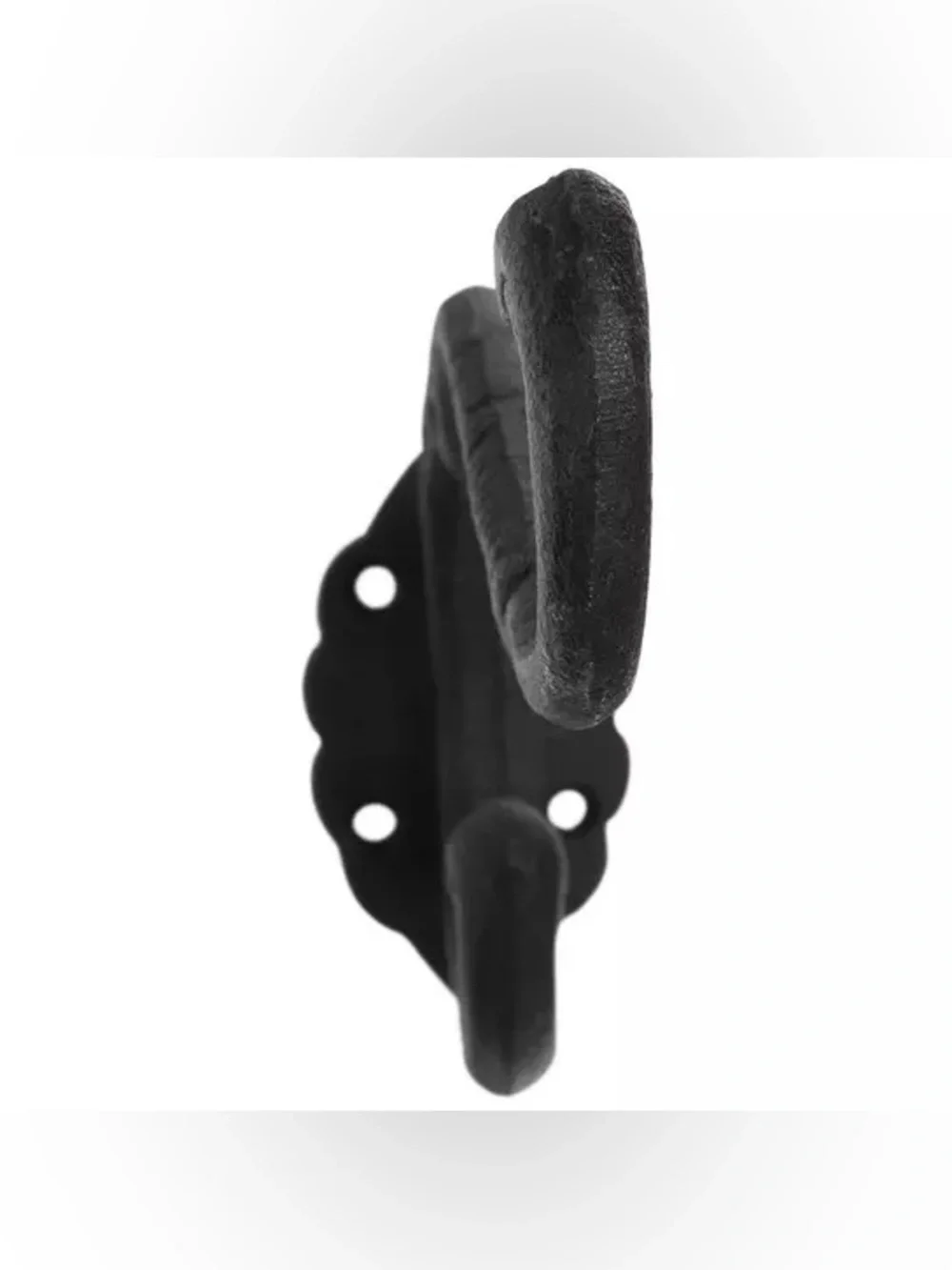 (2) Black Victorian Metal Wall Hook
